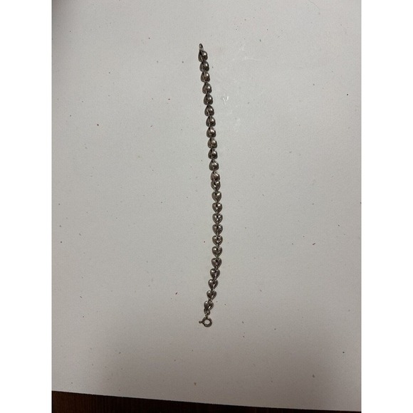 Heart String Sterling Silver Bracelet Handmade 7” and ~6.4 grams SA-Salerno - Picture 4 of 4